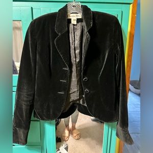 Vintage 80s Christian Dior velvet blazer